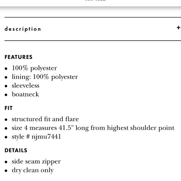 NWOT kate spade v-back structured dress in cobalt blue - Picture 3 of 9